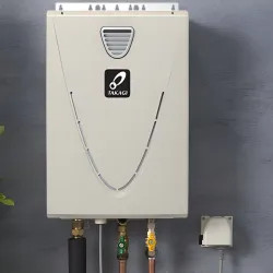 Click here to see Takagi TK-540P-NEH Takagi TK-540P-NEH Natural Gas Outdoor Condensing Tankless Water Heater - 199,000 BTU