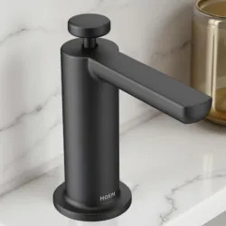 Click here to see Moen S3947BL Moen Modern Kitchen Soap/Lotion Dispenser, 18oz, Matte Black - S3947BL