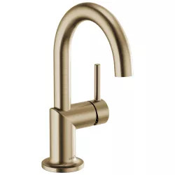 Click here to see Brizo 65175LF-GL Brizo Odin Single-Handle Brilliance Luxe Gold Bathroom Faucet, 1.5 GPM, Single-Hole, Ceramic Cartridge, WaterSense, Less Drain - 65175LF-GL