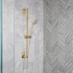 Click here to see Brizo RP100435GL Brizo Levoir Slide Bar Assembly with Adjustable Handshower Holder, Brilliance Luxe Gold - RP100435GL