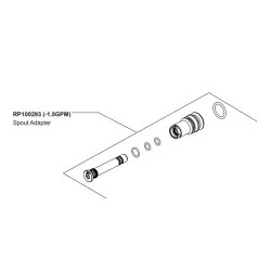 Click here to see Brizo RP100293 Brizo RP100293 Spout Adapter - 1.5 GPM