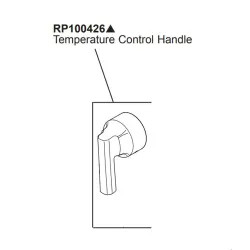 Click here to see Brizo RP100426SL Brizo Levoir Temperature Control Handle Assembly, Brilliance Luxe Steel - RP100426SL