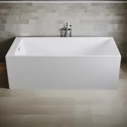 Click here to see Trone Plumbing JADE67 Trone 66in x 30in White Freestanding Soaker Tub - JADE67