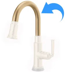 Click here to see Brizo RP100564GL Brizo Rook Arc Kitchen Spout Assembly For SmartTouch Pull-Down Prep Kitchen Faucet, Brilliance Luxe Gold - RP100564GL