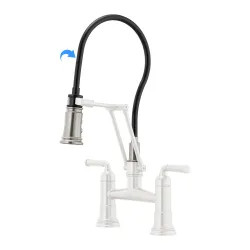 Click here to see Brizo RP100571SS Brizo Rook Articulating Bridge Faucet Hose and Sprayer Assembly, Brilliance Stainless - RP100571SS