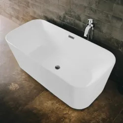 Click here to see Trone Plumbing ZION Trone 66in x 30in White Freestanding Soaker Tub - ZION67