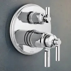 Click here to see Brizo T75676-PC Brizo Invari TempAssure Thermostatic Valve Trim with 6-Function Diverter Trim, MultiChoice, ADA, Polished Chrome - T75676-PC