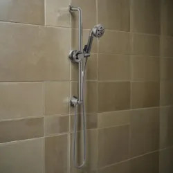 Click here to see Brizo 88735-SL Brizo Litze Slide Bar Hand Shower with Three Functions, H2OKinetic, 1.75 GPM, Brilliance Luxe Steel - 88735-SL