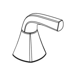 Click here to see Peerless RP100995 Peerless Parkwood Chrome Replacement Handle Assembly For Kitchen And Lavatory Faucets - RP100995