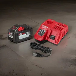 Click here to see Milwaukee 48-59-1200 Milwaukee M18 REDLITHIUM High Output HD12.0 Battery Pack with 12.0Ah and Rapid Charger Starter Kit - 48-59-1200 