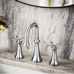 Click here to see Moen TS44103 Moen Colinet Two-Handle Widespread Lavatory Faucet, 1.2 GPM, Cross Handles, WaterSense, Chrome  - TS44103