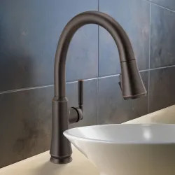 Click here to see Delta 9179-RB-DST Delta Coranto Kitchen Faucet, Pull-Down, Diamond Seal, MagnaTile Docking, ADA, 1.8 GPM, Venetian Bronze - 9179-RB-DST