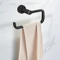 Click here to see American Standard 7105190.243  American Standard Studio Towel Ring, Matte Black - 7105190.243