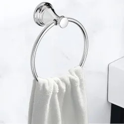 Click here to see American Standard 7052190.002 American Standard Delancey Metal Towel Ring, Polished Chrome - 7052190.002