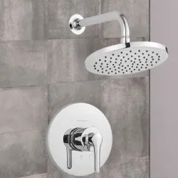Click here to see American Standard TU105507.002 American Standard Studio S Shower Only Faucet with Rain Showerhead, Lever Handle, Double Ceramic Cartridge, 1.75 GPM, Polished Chrome - TU105507.002