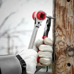 Click here to see Milwaukee 48-22-9216M Milwaukee Lineman’s 5-in-1 Ratcheting Wrench with Milled Strike Face - 48-22-9216M 