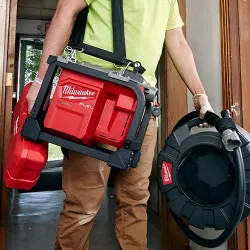 Click here to see Milwaukee 2818B-21 Milwaukee M18 FUEL Cordless Drain Cleaning Sewer Sectional Machine Kit with 5/8