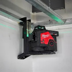 Click here to see Milwaukee 48-35-1313 Milwaukee Laser Track Clip with Rubber Teeth, Integrated Screw, and Nail Hang Hole for Milwaukee Lasers - 48-35-1313 
