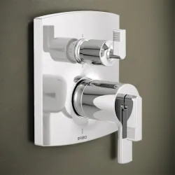 Click here to see Brizo T75606-PCLHP Brizo Kintsu and Allaria TempAssure Thermostatic Valve Trim with Six Function Diverter, Polished Chrome - T75606-PCLHP