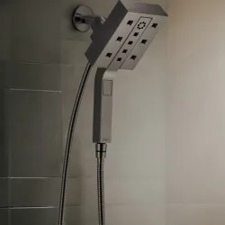 Click here to see Brizo 86280-BNX Brizo Essential Hydrati 2-in-1 Multi-Function Shower, MagneDock, H2Okinetic, 1.75 GPM, Brilliance Black Onyx - 86280-BNX