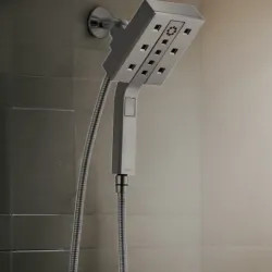 Click here to see Brizo 86280-SL Brizo Essential Hydrati 2-in-1 Multi-Function Shower, MagneDock, H2Okinetic, 1.75 GPM, Brilliance Luxe Steel - 86280-SL