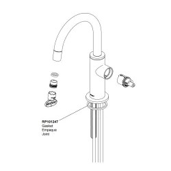 Click here to see Brizo RP101247 BRIZO RP101247 Spout Gasket for Beverage Faucet