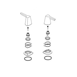 Click here to see Delta RP101749SSPR Delta RP101749SSPR Galeon Roman Tub Handle Kit, Stainless