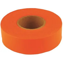 Click here to see  17007 CH Hanson Sub-Zero Orange Fluorescent  Flagging Tapes, 1-3/16-inch x 150-feet, 5 Mil - 17007