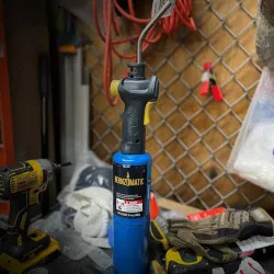Click here to see  TS3505T Bernzomatic Basic Torch with Ergonomic Grip Handle, Adjustable Webbed Flame, Trigger-Start Ignition, Pressure Regulated - TS3505T