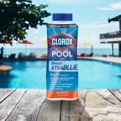 Click here to see  36020CLX Clorox Pool&Spa Shock XtraBlue Pool Chemical, Solid Chlorine, 1 Pound - 36020CLX 