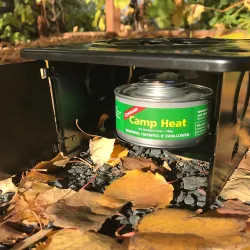 Click here to see  0450 Coghlan's 2-Pack 6.4oz Camp Heat, 4hr Burn Time, Can - 0450