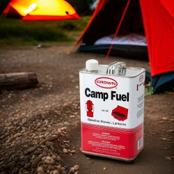 Click here to see  CFM41 Crown 1-Gal Camp Fuel with Rust Inhibitor, For Gasoline Camp Stoves and Lanterns, Can - CFM41