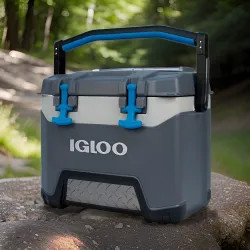 Click here to see  49782 Igloo BMX 25Qt (23L) Heavy-Duty Cool Box with Ultratherm Insulation, Carbonite/Fiesta Blue, 19.61