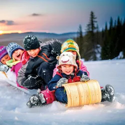 Click here to see  C6 Paricon Toboggan Sled for 5-Years Old and Up, Hardrock Maple - C6 