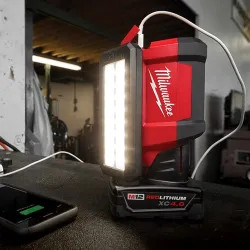Click here to see Milwaukee 2367-20 Milwaukee 700 Lumens M12 ROVER Service and Repair Flood Light with USB Charging - 2367-20