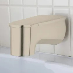 Click here to see Pfister 920-160J Pfister Kelen 5-15/16-inch Wall Mounted Brushed Nickel Quick Connect Tub Spout with Diverter, Metal - 920-160J