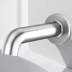 Click here to see Pfister 920-246A Pfister Wall Mounted Chrome Non-Diverter Tub Spout, 1/2-inch Connection Size, NPT, Metal - 920-246A