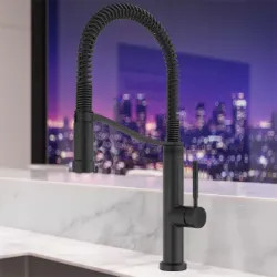 Click here to see Pfister GT529-BRUB PFISTER GT529-BRUB BRUTON ONE HANDLE SEMI-PRO KITCHEN FAUCET MATTE BLACK