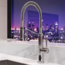 Click here to see Pfister GT529-BRUC PFISTER GT529-BRUC BRUTON ONE HANDLE SEMI-PRO KITCHEN FAUCET CHROME