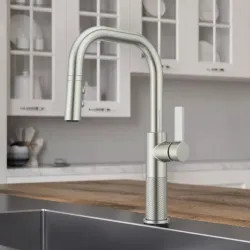Click here to see Pfister GT-529-MTS Pfister Montay Single-Handle Pull-Down Kitchen Faucet, 1.8 GPM, MagnePfit, TiteSeal, Pfast Connect, Pforever Seal, Stainless Steel - GT-529-MTS