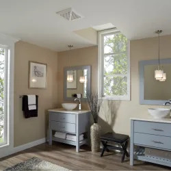 Click here to see Broan AE50110DCS   Broan-NuTone Flex DC Series Humidity Sensing Bathroom Exhaust Fan with Selectable 50, 80, or 110 CFM and <0.3-0 or 4-0.9 Sones - AE50110DCS