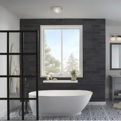 Click here to see Broan 770RLTK Broan-NuTone Decorative Bathroom Ceiling Exhaust Fans with Easy Change Trim, 80 CFM, Brushed Nickel - 770RLTK