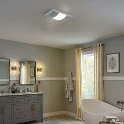 Click here to see Broan BHFLED110 Broan-NuTone Powerheat Series Heater Exhaust Fan with CCT LED Lighting - BHFLED110