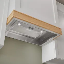 Click here to see Broan PM400SS Broan-NuTone 21-Inch Power Pack Custom Range Hood Insert With Easy Install System, 450 CFM, Stainless Steel - PM400SS