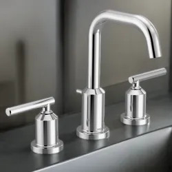 Click here to see Moen TV6142 Moen Gibson Two-Handle High-Arc Widespread Bathroom Faucet with M-PACT Valve, ADA, 1.2 GPM, Chrome - TV6142 