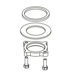 Click here to see Brizo RP103408 Brizo Kintsu Bar Faucet Gasket and Mounting Hardware - RP103408