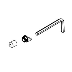 Click here to see Brizo RP100443GL Brizo Levoir Set Screw, Cover, and Wrench for Roman Tub Faucets, Brilliance Luxe Gold - RP100443GL