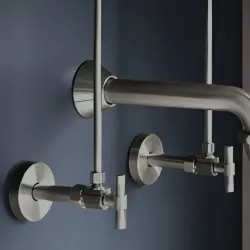 Click here to see Brizo BT022205-SL Brizo Litze Angled Supply Stop Valve w/ Lever Handle, Brilliance Luxe Steel - BT022205-SL