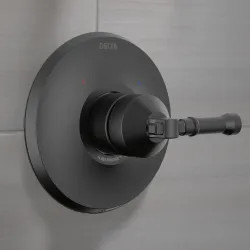 Click here to see Delta T14084-BL Delta Broderick Monitor 14 Series Valve Only Trim, ADA, MultiChoice, Matte Black - T14084-BL
