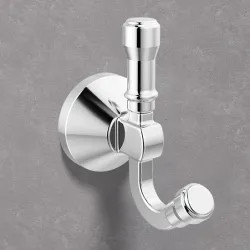 Click here to see Delta 78435 Delta Broderick Double Robe Hook, Chrome - 78435